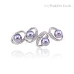 ブローチ/シルバーパールのブローチ レディース スカーフピン ストールピン クリップ 母の日 ギフト プレゼント 入学式 卒業式 送料無料