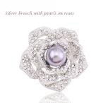 Yahoo! Yahoo!ショッピング(ヤフー ショッピング)ブローチ 花 フラワー パール ストールピン クリップ 母の日 敬老の日 プレゼント 入学式 卒業式 送料無料