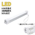 作業灯 LED ライト ハンディライト 磁石つき ストラップつき 充電式 読書灯 防災用品 キャンプ アウトドア 車中泊 軽量 点滅 常灯 停電 sl069