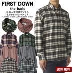 FIRSTDOWN the basic ファーストダウン ネルシャツ メンズ 長袖 起毛シャツ 厚手 ボタンダウン トップス 秋 冬 B8L【パケ1】