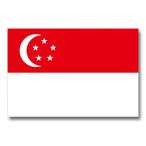 世界の国旗ポストカード ＜アジア＞ シンガポール共和国 Flags of the world POST CARD ＜Asia＞ Republic of Singapore ムーングラフィックス