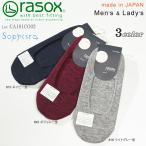 CA161CO02 ラソックス rasox クールメランジ・カバー (L字型靴下 日本製 メンズ レディース ソックス)