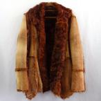 ショッピング毛皮 STRENESSE GABRIELE STREHLE ストラネスガブリエルストレーネ 毛皮コート 山羊 ブラウン レディース ファッション 衣類 服【中古】