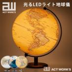 act work’s 光るLEDライト地球儀 24.5cm 