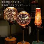 ショッピング花火 花火ランタン 花火柄ガスランタン 交換用ガラスランプシェード