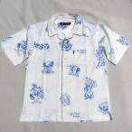 Mサイズ BLUCO ブルコ POOLSIDE SHIRT S/S -Tattoo- ホワイト タトゥー柄 半袖シャツ アロハシャツ