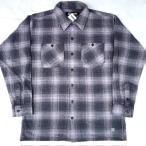 Lサイズ BLUCO ブルコ ネルシャツ オンブレチェック OMBRE FLANNEL SHIRTS ブラック