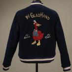 ショッピングスカジャン BY GLADHAND バイグラッドハンド TEXAS - SOUVENIR JACKET スカジャン ネイビー/ピンク スカジャン