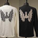 OLD CROW (オールドクロウ) OLD CROW オールドクロウ L.A.M.C. WING - L/S HENRY T-SHIRTS ヘンリーネック