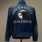 OLD CROW (オールドクロウ) チェーン刺繍 ビンテージ ジャケット BLACKBIRDS - SPORTS JACKET INDIGO