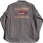 OLD CROW (オールドクロウ) チェック ネルシャツ MOTORDROME CHECK L/Sシャツ ネイビー