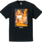 XLサイズ ロッキンジェリービーン EROSTIKA “SWEET PUSSY STRONGER THAN MISSILE” Tシャツ 黒色