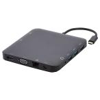 USB Type-Cドッキング ハブ スクエア 黒 Amazon Basics USB3.1-C - USB3.1-A 3ポート Mini DisplayPort HDMI VGA LAN等 アルミ製 ブラック B081TD8487 ◆コ