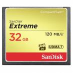 32GB SanDisk/サンディスク コンパクトフラッシュ Extreme 最大R:120MB/s W:80MB/s UDMA7対応 海外リテール SDCFXSB-032G-G46 ◆メ