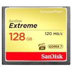 128GB SanDisk/サンディスク コンパクトフラッシュ Extreme 最大R:120MB/s W:80MB/s UDMA7対応 海外リテール SDCFXSB-128G-G46 ◆メ