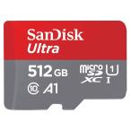 512GB microSDXCカード マイクロSD SanDisk サンディスク Ultra Class10 UHS-I A1 R_120MB/s 海外リテール SDSQUA4-512G-GN6MN ◆メ