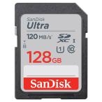 128GB SDXCカード SDカード SanDisk サンディスク Ultra UHS-I U1 R:120MB/s 海外リテール SDSDUN4-128G-GN6IN ◆メ