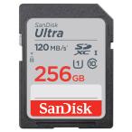 ショッピングsdカード SDカード SD 256GB SDXC SanDisk サンディスク Ultra UHS-I U1 R:120MB/s 海外リテール SDSDUN4-256G-GN6IN ◆メ