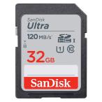 32GB SDHCカード SDカード SanDisk サンディスク Ultra UHS-I U1 R:120MB/s 海外リテール SDSDUN4-032G-GN6IN ◆メ