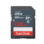 ショッピングカード 128GB SDXCカード SDカード SanDisk サンディスク Ultra UHS-I U1 R:100MB/s 海外リテール SDSDUNR-128G-GN3IN ◆メ