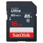 ショッピングsdカード 16GB SDHCカード SDカード SanDisk サンディスク Ultra UHS-I U1 R:80MB/s 海外リテール SDSDUNS-016G-GN3IN ◆メ