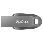 128GB USBメモリー USB3.2 Gen1(USB3.0) SanDisk サンディスク Ultra Curve R_100MB/s シンプル キャップレス ブラック 海外リテール SDCZ550-128G-G46 ◆メ