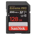 128GB SDXCカード SDカード SanDisk サンディスク Extreme PRO Class10 UHS-I U3 V30 4K R:200MB/s W:90MB/s 海外リテール SDSDXXD-128G-GN4IN ◆メ