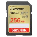 256GB SDXCカード SDカード SanDisk サンディスク Extreme Class10 UHS-I U3 V30 4K R_180MB/s W_130MB/s 海外リテール SDSDXVV-256G-GNCIN ◆メ