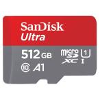 マイクロSDカード microSD 512GB microSDカード microSDXC SanDisk サンディスク Ultra Class10 UHS-I A1 R:150MB/s 海外リテール SDSQUAC-512G-GN6MN ◆メ