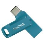 USBメモリ 128GB USB-A/C 両コネクタ搭載 SanDisk Ultra Dual Drive Go USB Type-C USB3.1 Gen1 R_400MB/s ブルー 海外リテール SDDDC3-128G-G46NBB ◆メ