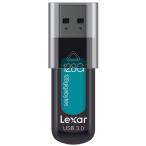 128GB USBメモリ USB3.0 Lexar レキサー JumpDrive S57 スライドカバー式 R_150MB/s ブラック/ティール 海外リテール LJDS57-128ABAP ◆メ
