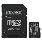 microSDXC 64GB R:100MB/s Kingston キングストン Canvas Select Plus Class10 UHS-1 U1 V10 A1 SDアダプタ付 海外リテール SDCS3/64GB ◆メ