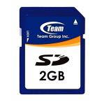 2GB SDカード SDメモリーカード 低容量SD Team チーム 80倍速 旧型カメラ・カーナビ(SDHC非対応機器)対応 TSD2G8001 ◆メ