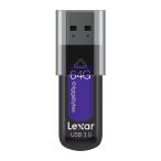 64GB USBメモリ USB3.0 Lexar レキサー JumpDrive S57 スライドカバー式 R:150MB/s W:60MB/s ブラック/パープル 海外リテール LJDS57-64GABPLNA ◆メ