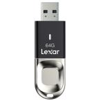 64GB 指紋認証USBメモリ USB3.0 Lexar レキサー Fingerprint F35 指紋センサー セキュリティ機能 R:150MB/s 海外リテール LJDF35-64GBBK ◆メ