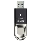 128GB 指紋認証USBメモリ USB3.0 Lexar レキサー Fingerprint F35 指紋センサー セキュリティ機能 R:150MB/s 海外リテール LJDF35-128BBK ◆メ