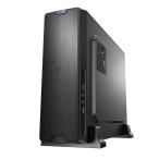 パソコンケース MicroATX/ITX対応スリムPCケース KEIAN 恵安 300W電源内蔵 ベイリーフ採用 省スペース ブラック KX-M01 ◆宅
