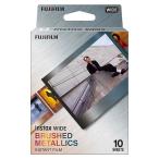  камера мгновенной печати Cheki instax WIDE BRUSHED METALLICS brush do металлик s широкий для плёнка 10 листов 1 упаковка FUJIFILM INSWIDEB-METALWW1 *me