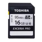 16GB SDHCカード SDカード TOSHIBA 東芝 EXCERIA PRO N401 Class10 UHS-I U3 R_95MB/s W_75MB/s 海外リテール THN-N401S0160A4 ◆メ