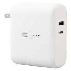 AC зарядное устройство цельный мобильный аккумулятор 10000mAh ELECOM Elecom внезапный скорость зарядка PD20W Type-C×1+A×1 белый лицо DE-AC07-10000WF *ko