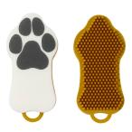 ペット用ブラシ 犬 猫 小動物 短毛種 ミディアム GRUTTE グルッテ HARIO ハリオ スポンジ ラバーブラシ グルーミング 静電気防止 水洗いOK PTS-GTM-MDY ◆宅