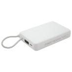 ショッピング海外 個体電池モバイルバッテリー 10000mAh mp046 PLATA プラタ 安全 長寿命 ゲルポリマー電解質採用 半固体電池 ケーブル一体型 薄型 軽量 ホワイト MP046WH ◆メ