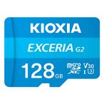 マイクロSDカード 128GB microSDXC EXCERIA G2 KIOXIA キオクシア メモリ CLASS10 UHS-I U3 V30 A1 R_100MB/s W_50MB/s 海外リテール LMEX2L128GG4 ◆メ