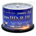 ショッピングブルーレイ ブルーレイディスク BD-R DL 片面2層 50GB 1回録画用 50枚パック RiDATA RiTEK 4K BS CS 地デジ ハードコート ホワイトプリンタブル BR260EPW4X.50SP ◆宅