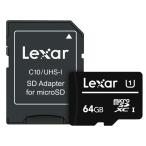  микро SD карта 64GB microSDXC Lexarre kissa -CLASS10 UHS-I U1 R:80MB/s SD адаптор есть за границей li tail LMS0C10064G-BNANJ *me