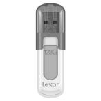 USBメモリ 128GB USB3.0 Lexar レキサー JumpDrive V100 高速転送 R:100MB/s キャップ式 ホワイト 海外リテール LJDV1000128G-BNHNJ ◆メ
