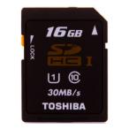 ショッピングsdカード SDカード 16GB TOSHIBA 東芝 SDHC Class10 UHS-1 U1 R:30MB/s 海外リテール SD-K016GR7AR30 ◆メ