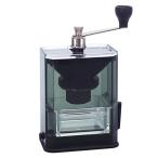 ショッピングコーヒーミル コーヒーミル コーヒーグラインダー HARIO ハリオ 吸盤固定式 手挽き セラミック製臼 容量:コーヒー粉40g 文庫本サイズ クリア 透明ブラック MXR-2TB ◆宅