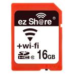 16GB SDHCカード SDカード Wi-Fi機能搭載 ezShare Class10 Android/ iOS両対応 海外リテール Wi-FiSD-16G ◆メ