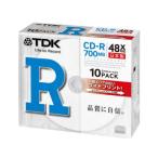 【日本製】TDK データ用CD-R 700MB 48倍速 10枚 5mmスリムケース入り ホワイトワイドプリンタブル インクジェットプリンタ対応 CD-R80PWDX10B